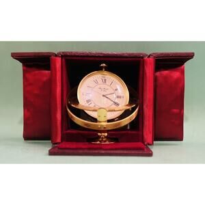 Jean Roulet Le Locle World Clock with Case, Card, Paper, and Tag